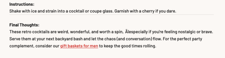 internal links from blog posts